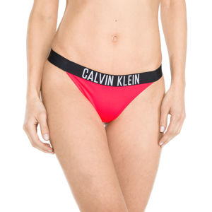 Calvin Klein dámské neonově růžové plavkové kalhotky - L (044)